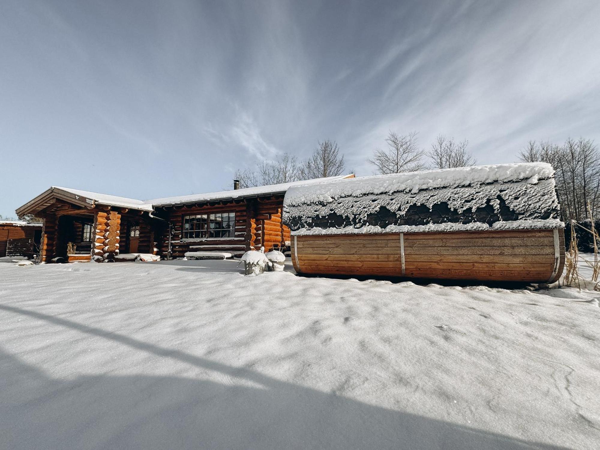 Fjordhygge - Authentic Wood Log Cabin Summerhouse Near Water, Fjord And Forest Jaegerspris Exterior photo