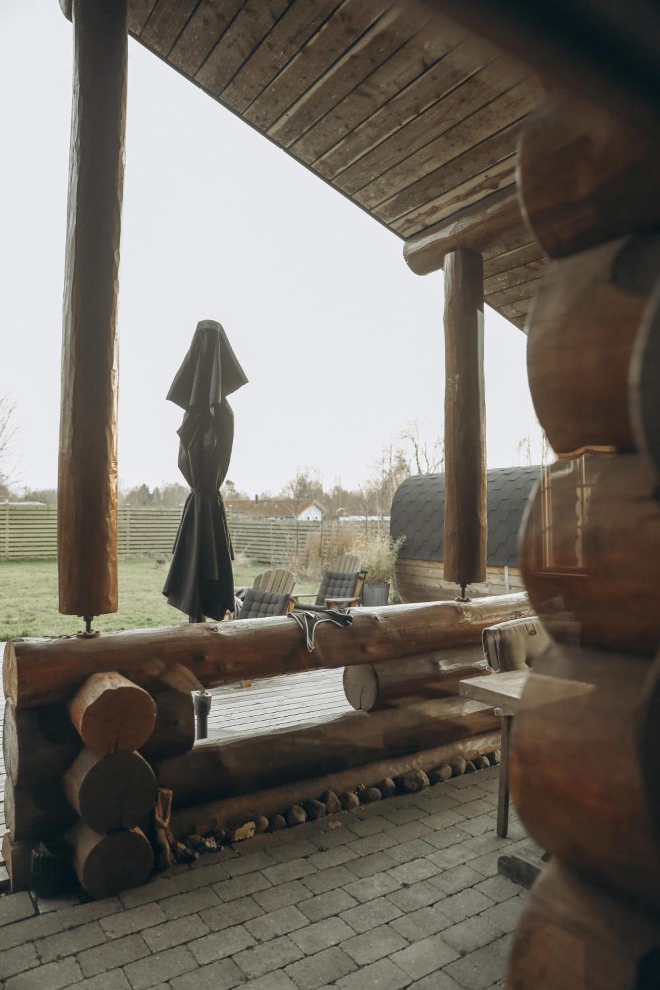 Fjordhygge - Authentic Wood Log Cabin Summerhouse Near Water, Fjord And Forest Jaegerspris Exterior photo