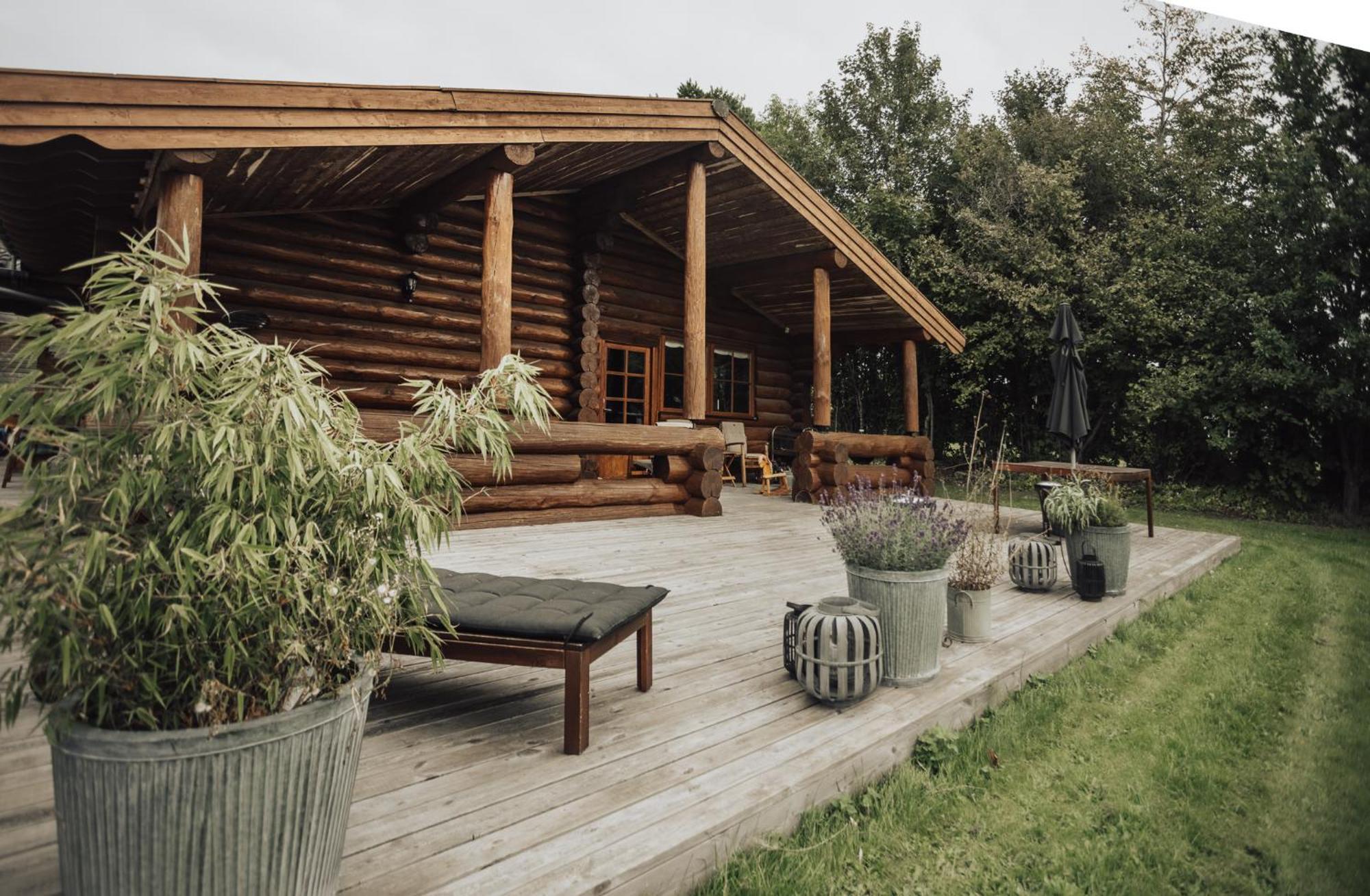 Fjordhygge - Authentic Wood Log Cabin Summerhouse Near Water, Fjord And Forest Jaegerspris Exterior photo